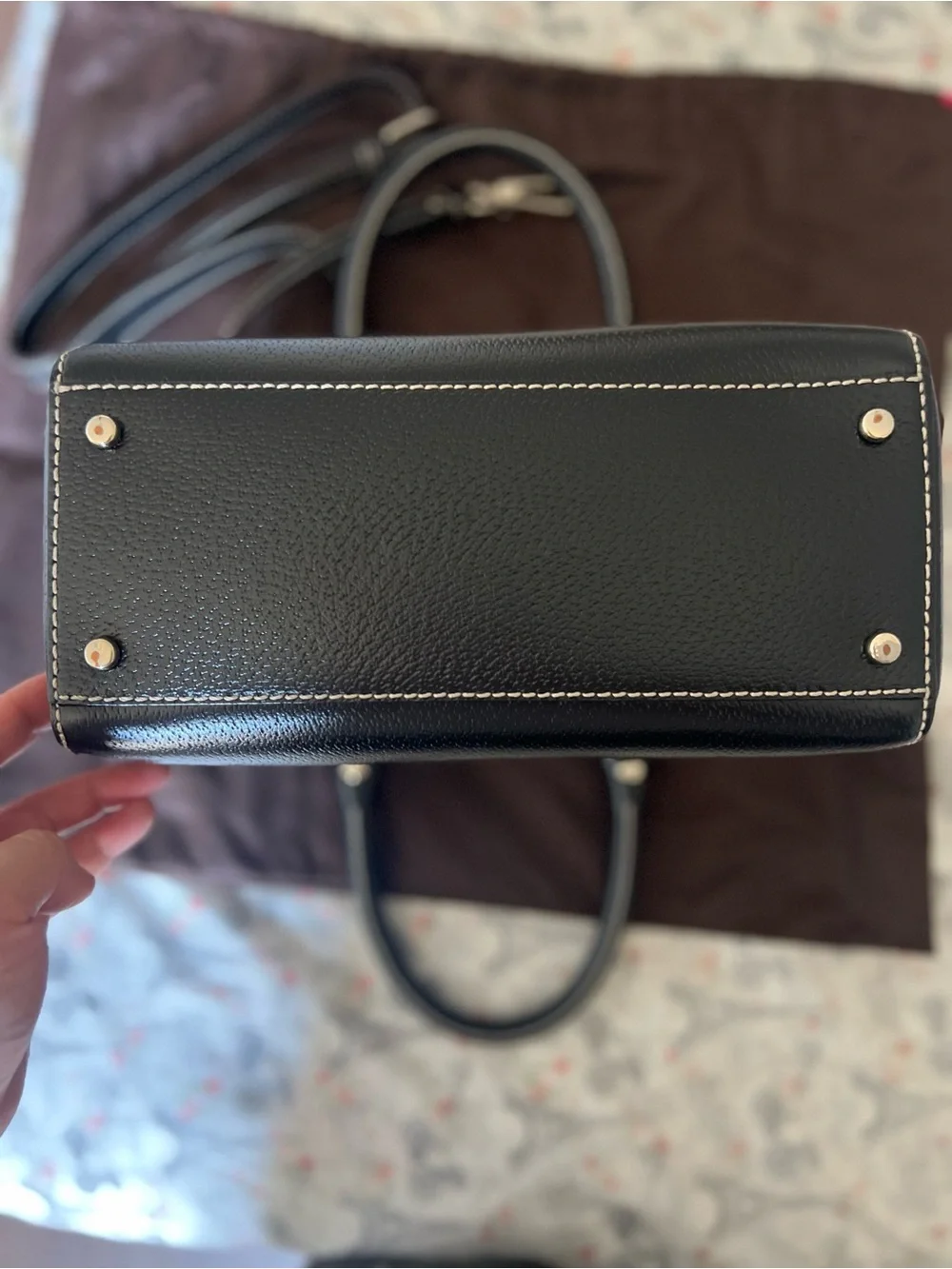 kate spade structured pebbled